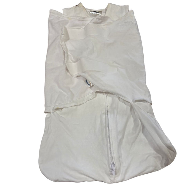 Halo 100% Cotton Sleepsack Swaddle - White