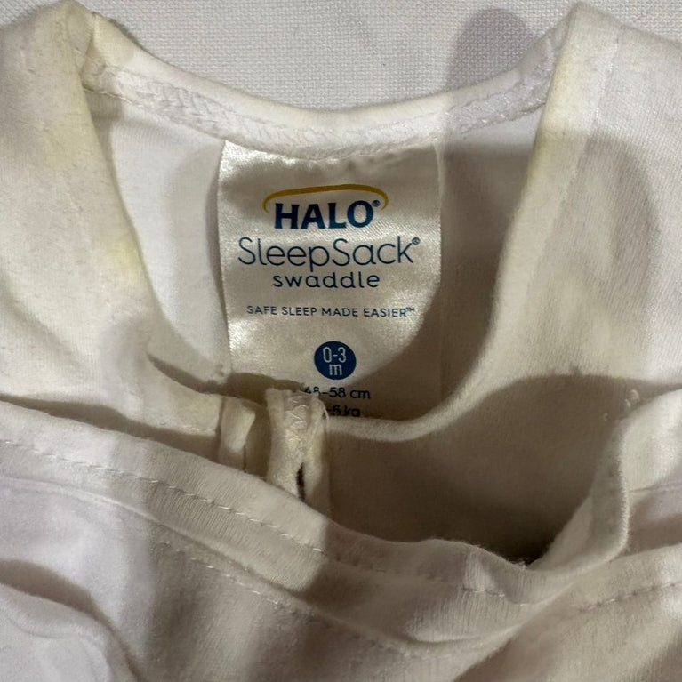 Halo 100% Cotton Sleepsack Swaddle - White