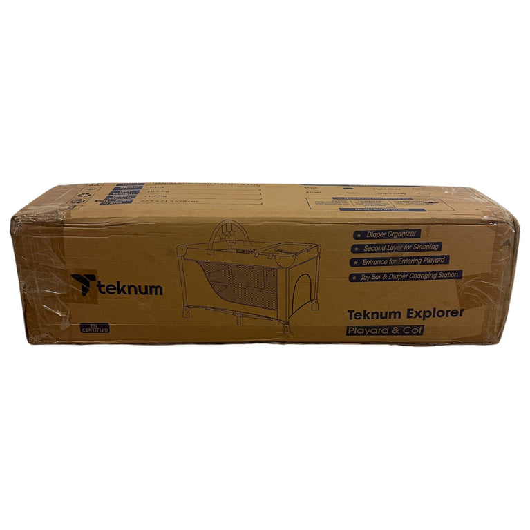 Teknum Explorer 2-in-1 Playard & Cot - Black