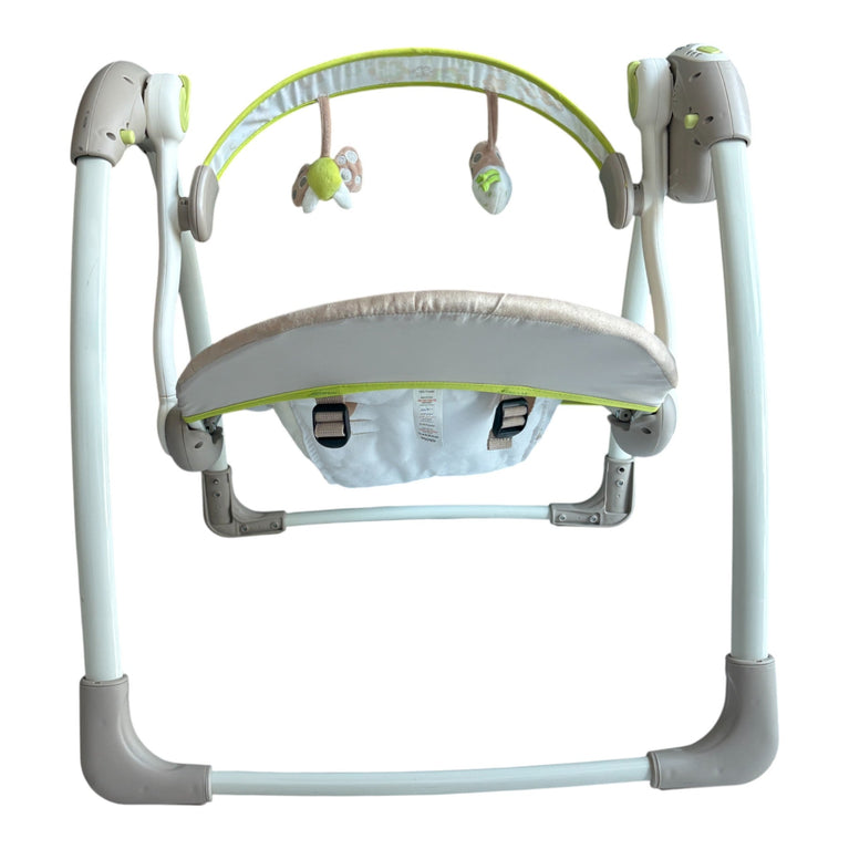 Juniors Glide Electric Baby Swing - Beige / Green