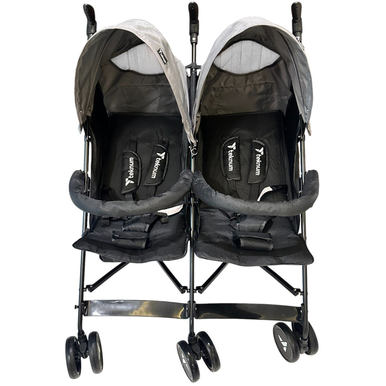 Teknum Double Twin Stroller Fellow - Grey