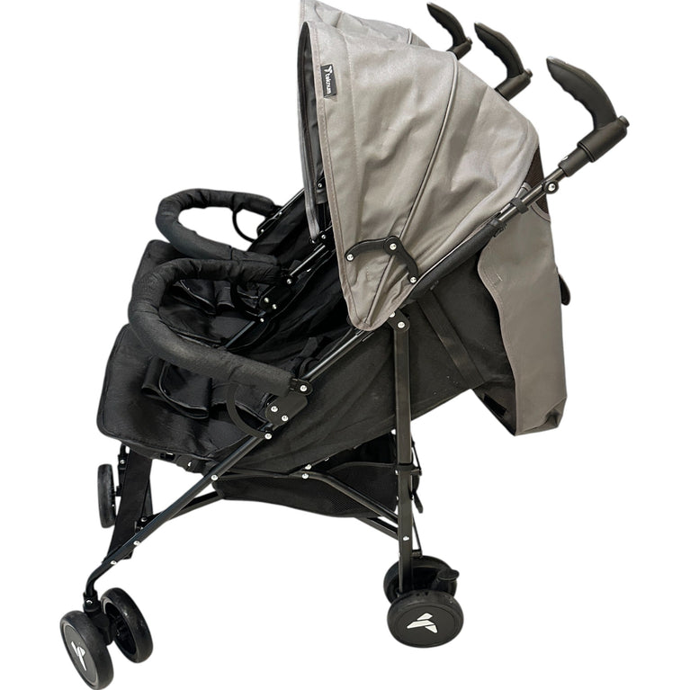 Teknum Double Twin Stroller Fellow - Grey