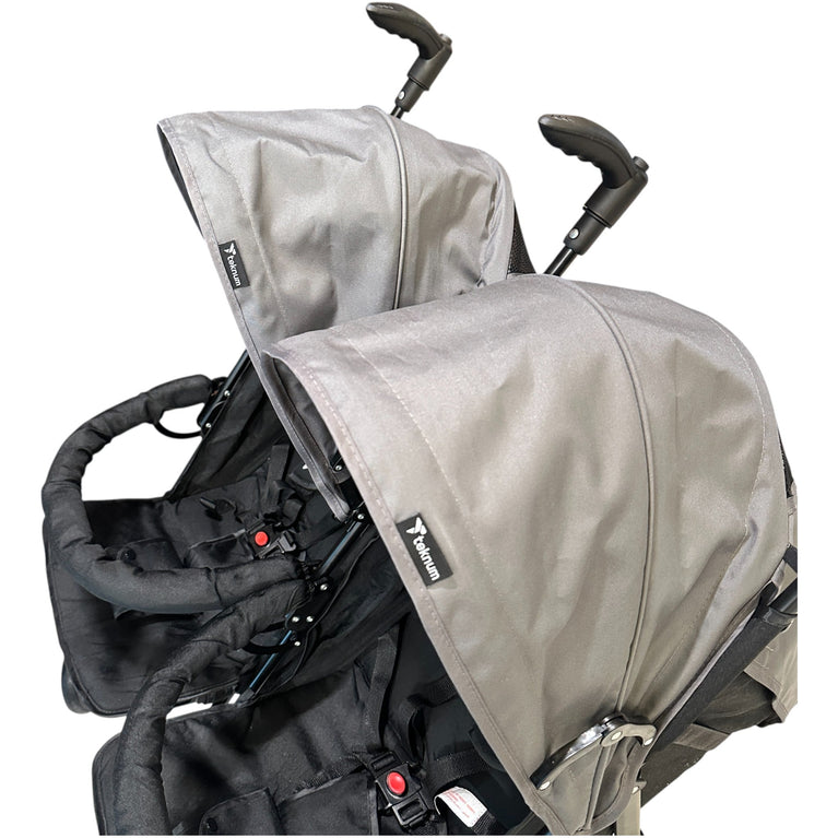 Teknum Double Twin Stroller Fellow - Grey