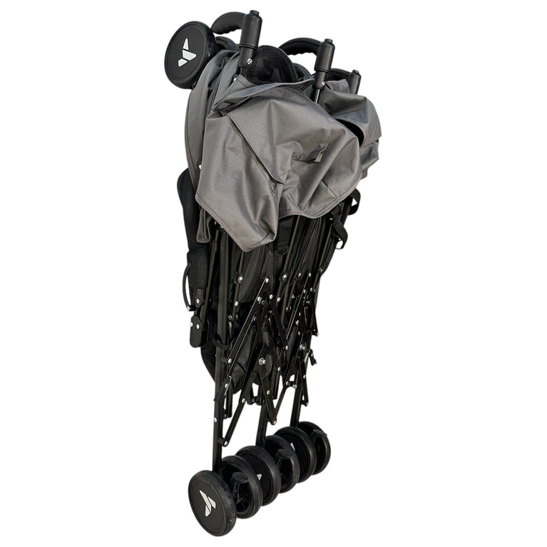 Teknum Double Twin Stroller Fellow - Grey
