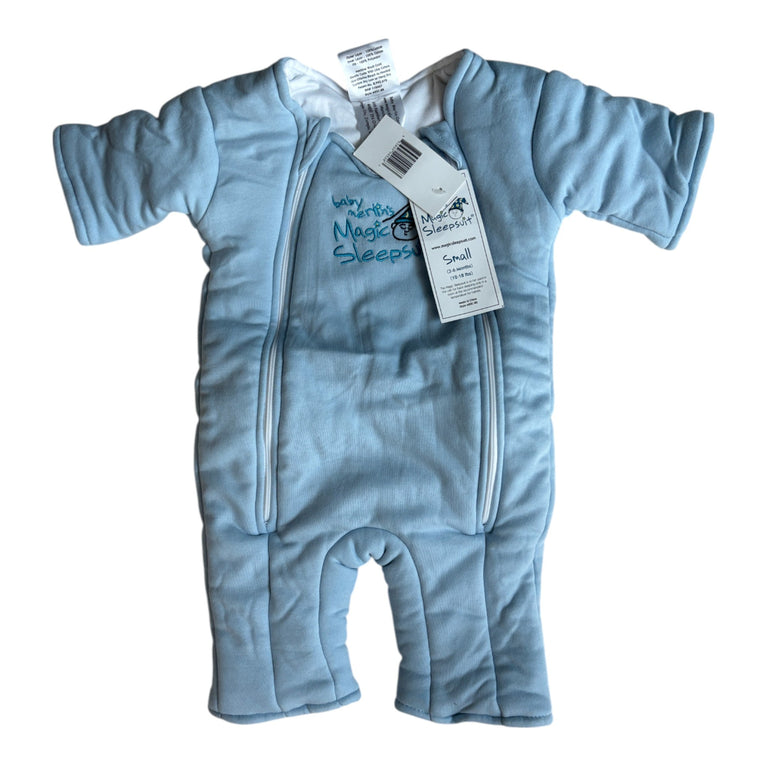 Baby Merlins Magic Sleepsuit Small 3-6 months - Blue
