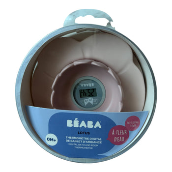 Béaba Lotus Multi-Functional Bath Thermometer - Pink