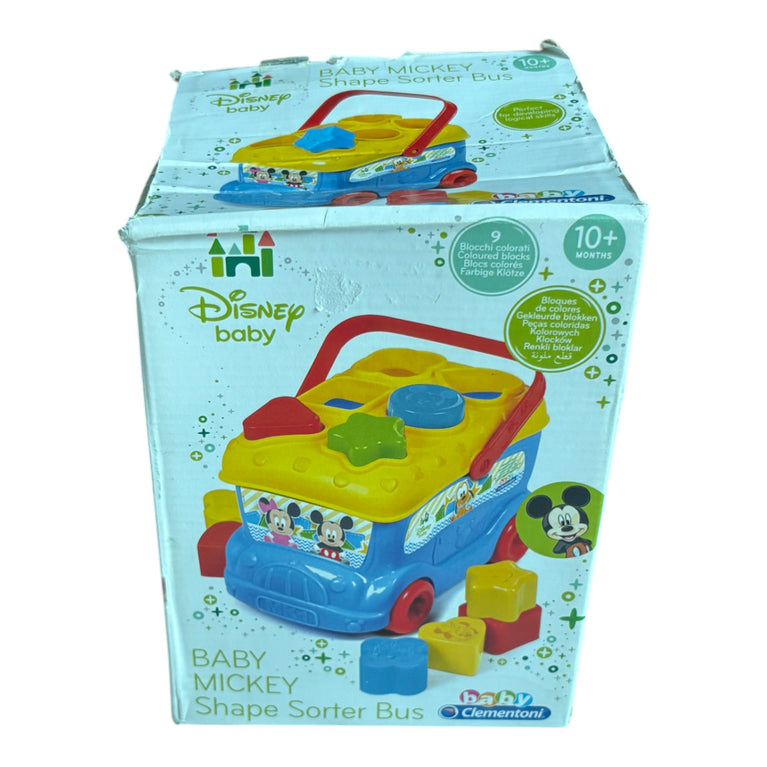Clementoni Baby Mickey Shape Sorter Bus