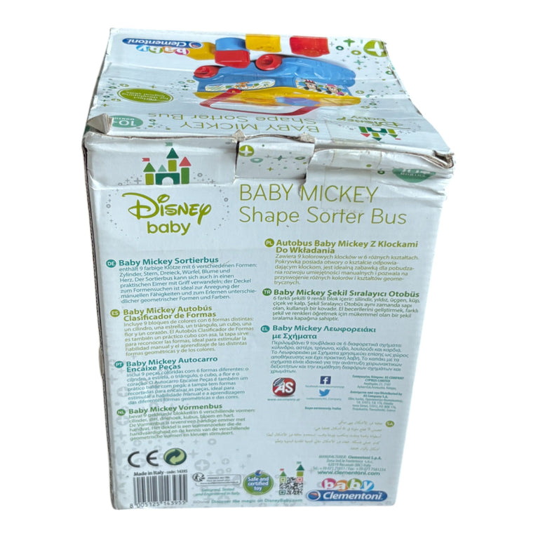 Clementoni Baby Mickey Shape Sorter Bus