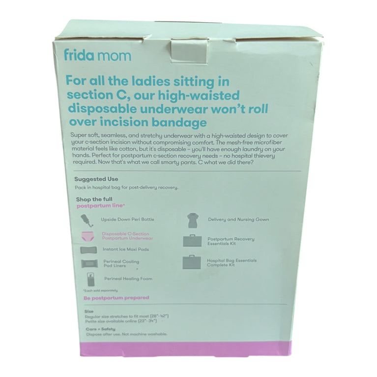 Frida Mom Disposable Postpartum High Waist Briefs Underwear Regular Size 28 to 42 Inch - Pack of 8