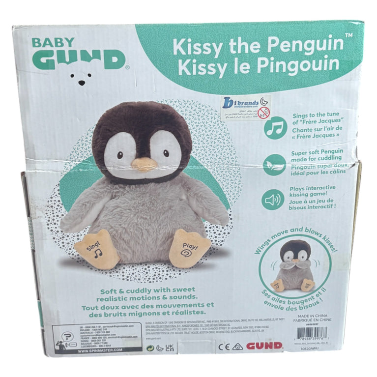 GUND Kissy - Penguin Animated Singing Animal Toy