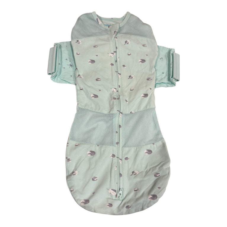 Happiest Baby SNOO 100% Organic SNOO Sleep Sack Bundle 3-Pack of Sizes - Teal Planets