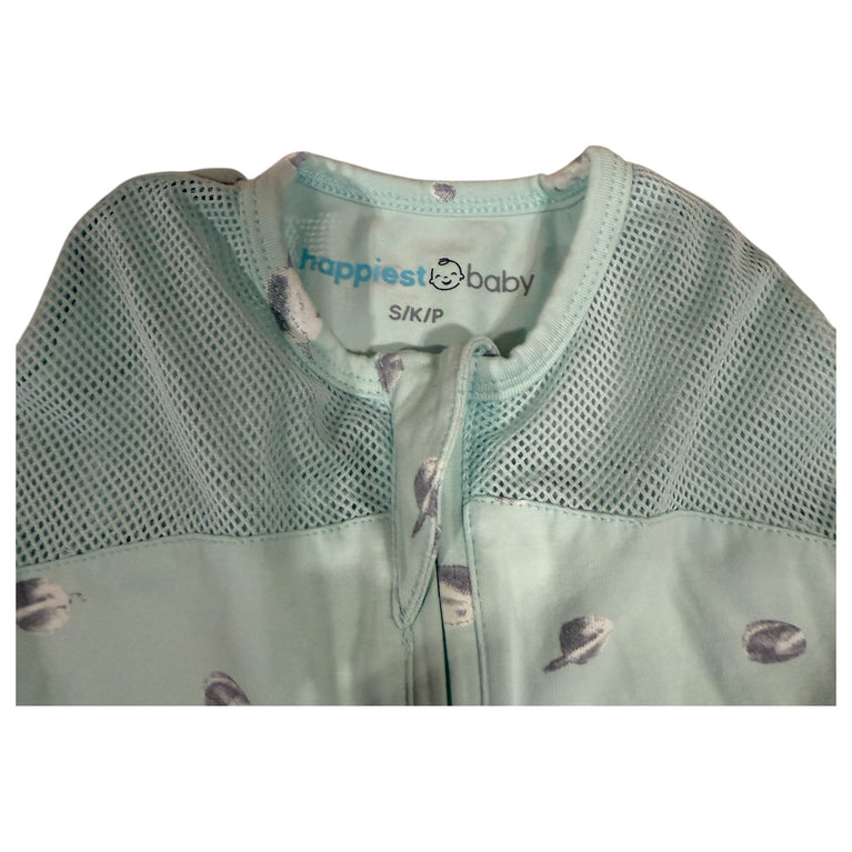 Happiest Baby SNOO 100% Organic SNOO Sleep Sack Bundle 3-Pack of Sizes - Teal Planets