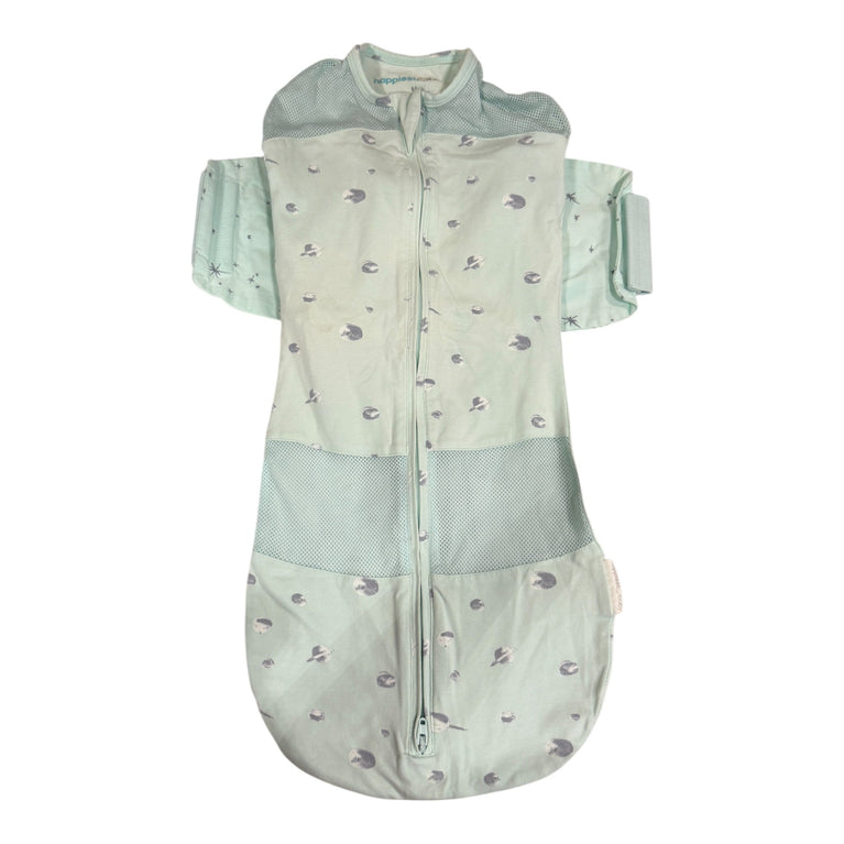 Happiest Baby SNOO 100% Organic SNOO Sleep Sack Bundle 3-Pack of Sizes - Teal Planets