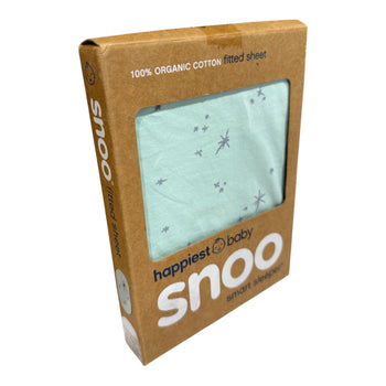 Happiest Baby SNOO Fitted Sheet - 100% Organic Cotton - Teal Galaxy