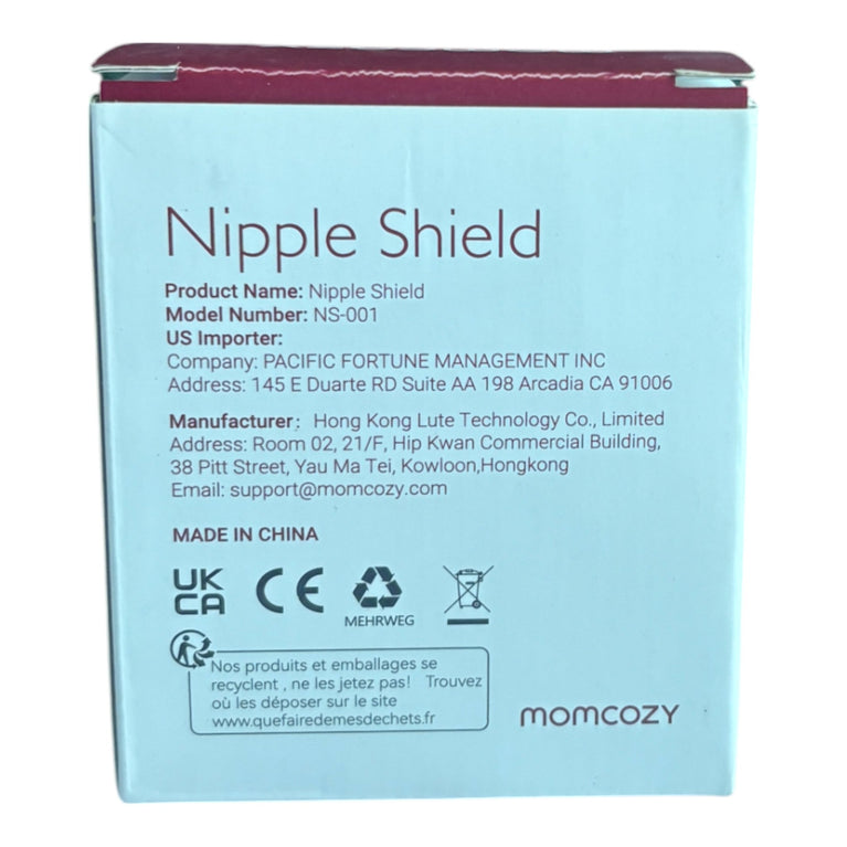 MomCozy Contact Nipple Shields with Carry Case (17mm) - Pack of 2