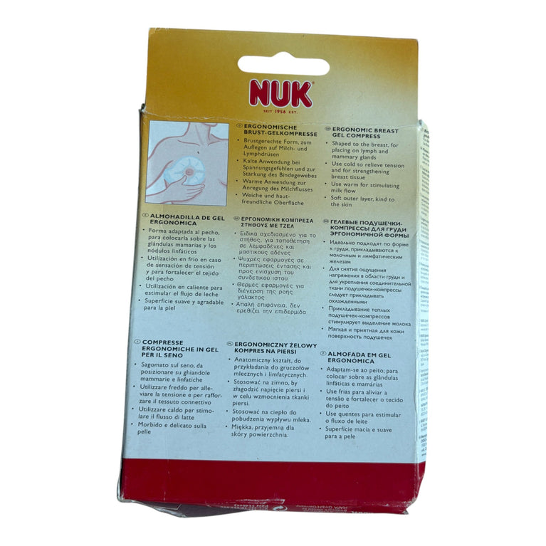 NUK Breast Soothing Cool and Warm Breast Gel Compress Discs - 2 Pcs