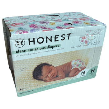 The Honest Company Clean Conscious Diapers - Size Newborn 72 Count