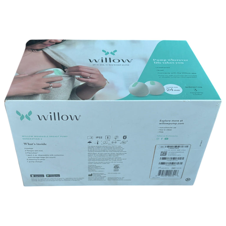 Willow All-in-One Double Electric Wearable Breast Pump 3.0 Generation (24mm)