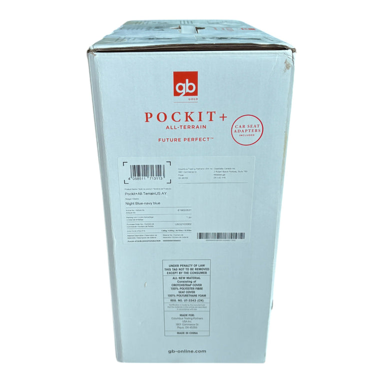 gb Pockit+ All-Terrain, Ultra Compact Lightweight Travel Stroller-Night Blue