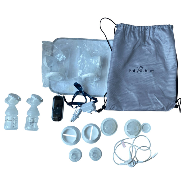 BabyBuddha Portable & Compact Electric Breast Pump - Grey
