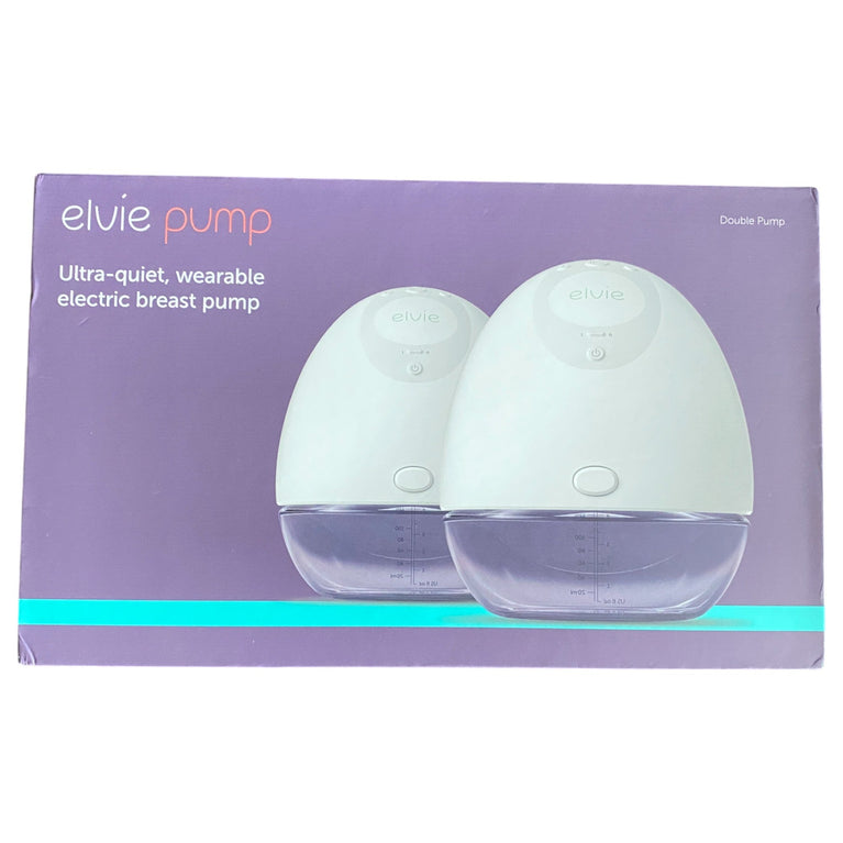 Elvie Double Electric Wearable Hands Free Breast Pump with Elvie Catch Breast Milk Silicone Cups