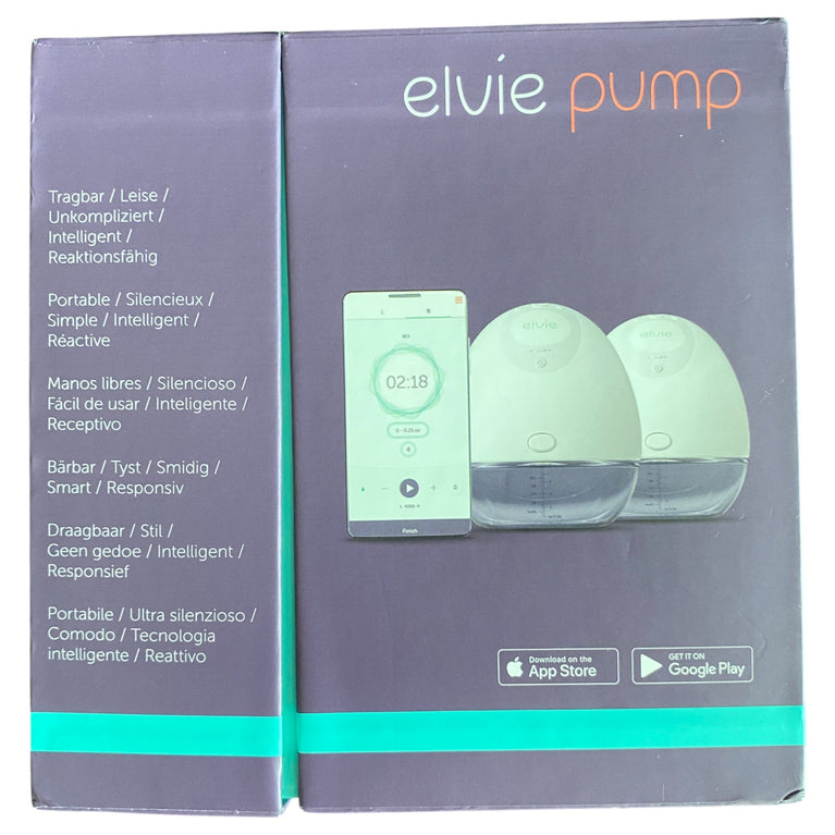 Elvie Double Electric Wearable Hands Free Breast Pump with Elvie Catch Breast Milk Silicone Cups