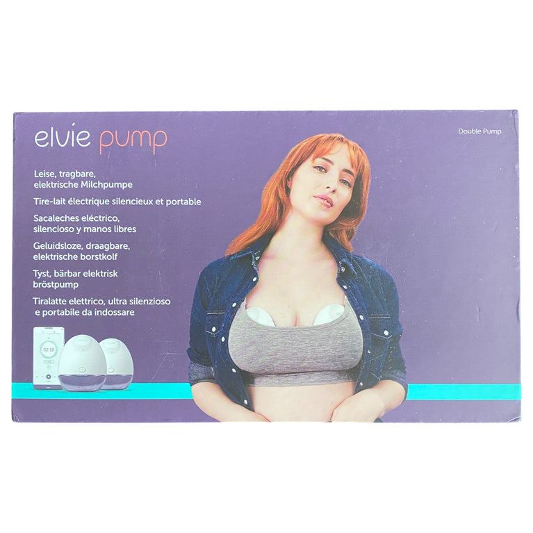 Elvie Double Electric Wearable Hands Free Breast Pump with Elvie Catch Breast Milk Silicone Cups