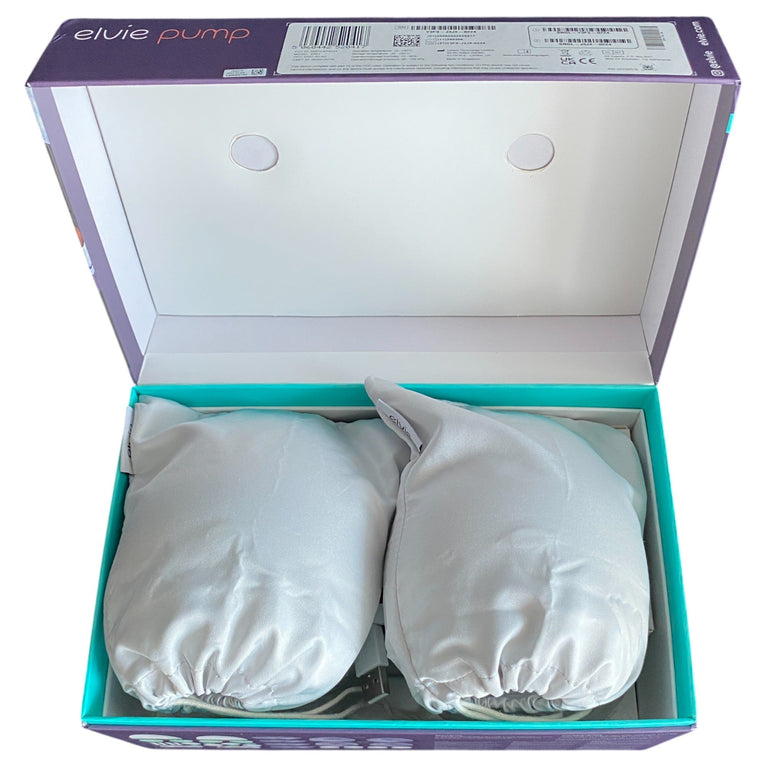 Elvie Double Electric Wearable Hands Free Breast Pump with Elvie Catch Breast Milk Silicone Cups