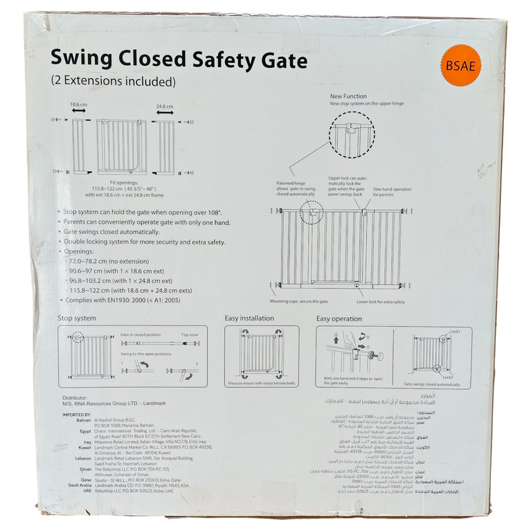 Juniors Auto Swing Closed Safety Gate