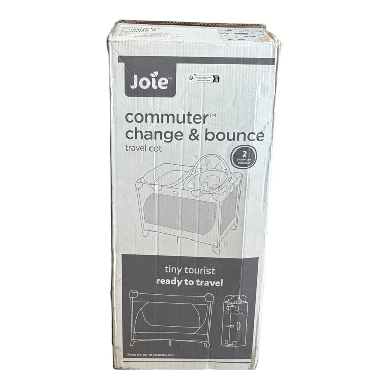 Joie Commuter Chance and Bounce Travel Cot - Frankie and Friends
