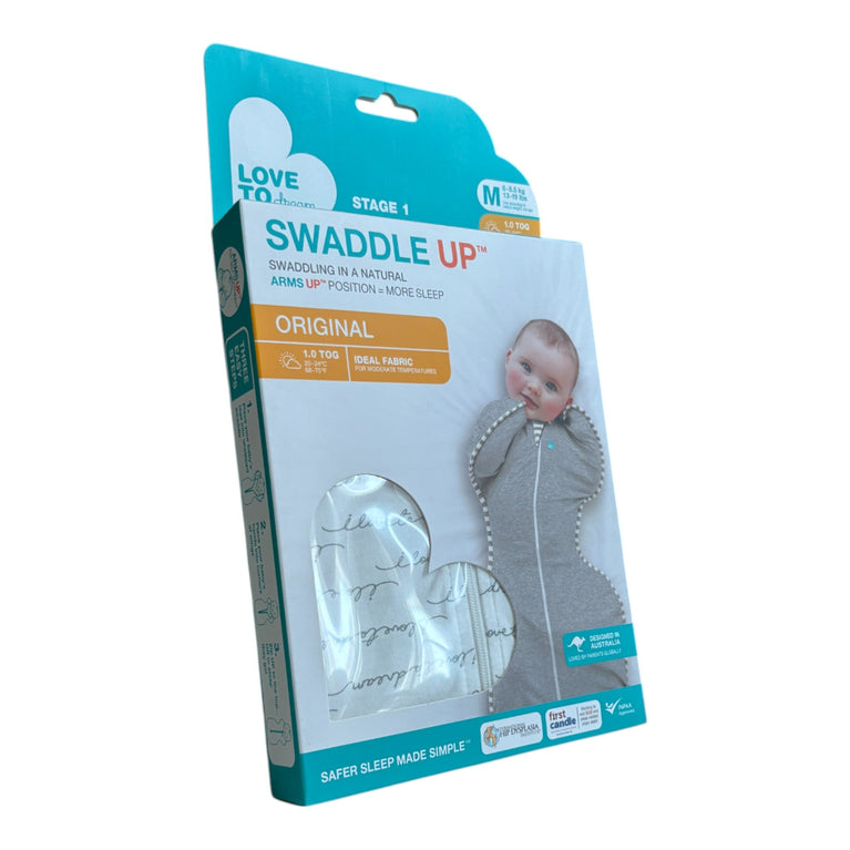 Love To Dream Swaddle Up Original Medium (6-8.5kg)1.0 TOG - All-Over Printed