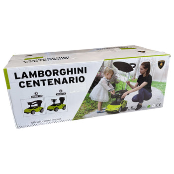 Lamborghini Centenario Canpoy Hanle Pusher Car - Green