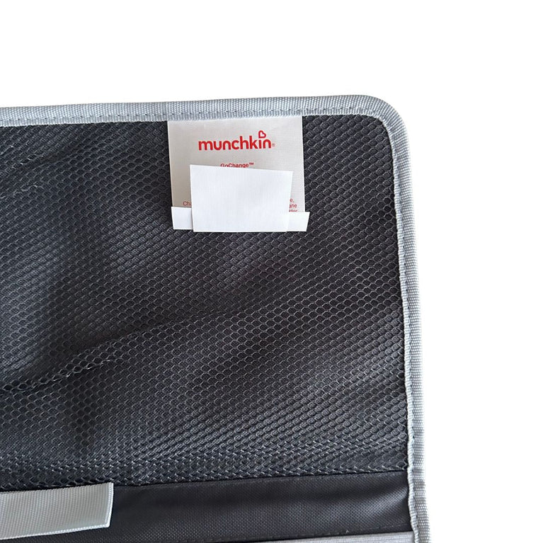 Munchkin Go Change Portable Diaper Changing Kit with Changing Pad and Wipes Case - Grey