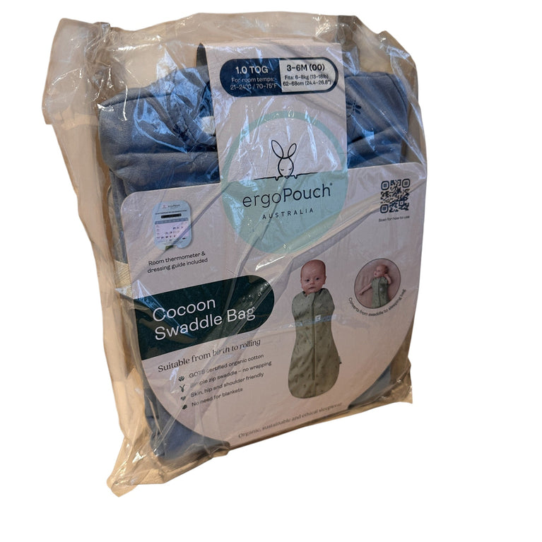 ErgoPouch Cocoon Swaddle Bag 3-6M -1 TOG- Dragonflies