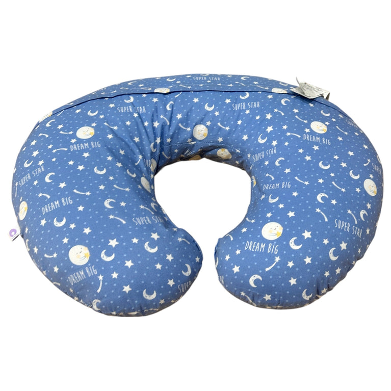 Chicco Boppy Original Nursing Pillow With Cotton Slipcover Special Edition - Moon And Stars
