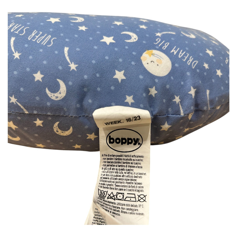 Chicco Boppy Original Nursing Pillow With Cotton Slipcover Special Edition - Moon And Stars