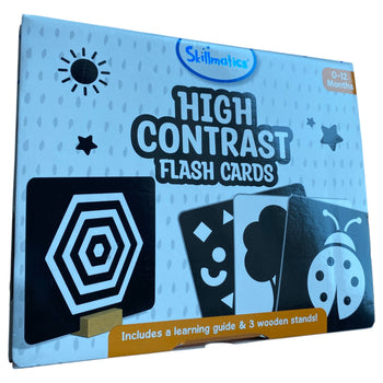 Skillmatics Large Flash Cards for Babies & Infants - High Contrast - 60 Pictures