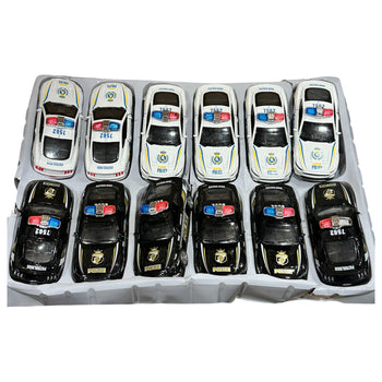 Model World Alloy Version Car Series - Police Cars (12 pcs)