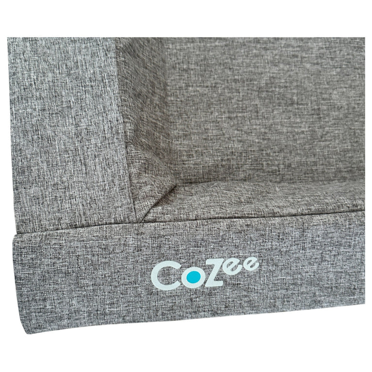 Tutti Bambini CoZee Air Bedside Crib/Co-Sleeper Rocker - Oak & Charcoal