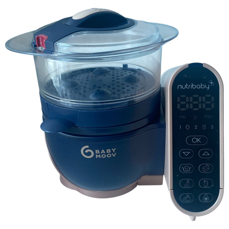 Babymoov Nutribaby 6-in-1 Food Processor Steam Cook Blender - Bluerose Gold