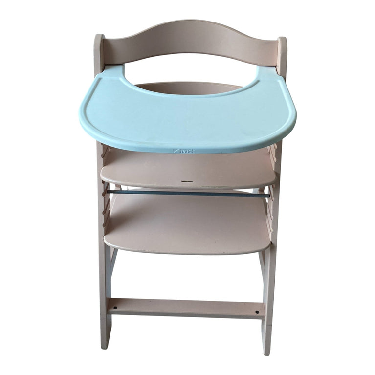 Hauck-Alpha+-Wooden-Highchair-Pink-with-White-Food-Tray-1-2