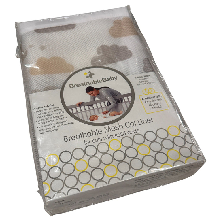 BreathableBaby Breathable Mesh Liner For Cot Beds - On Cloud Nine