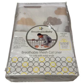 BreathableBaby Breathable Mesh Liner For Cot Beds - On Cloud Nine