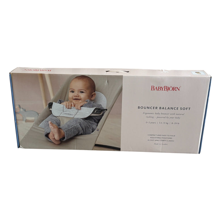 BabyBjörn Bouncer Balance Soft Cotton/Jersey - Yellow/Grey