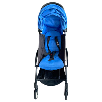 Babyzen YOYO+ Complete Stroller Set With Black Frame & 6m+ Blue Color Pack
