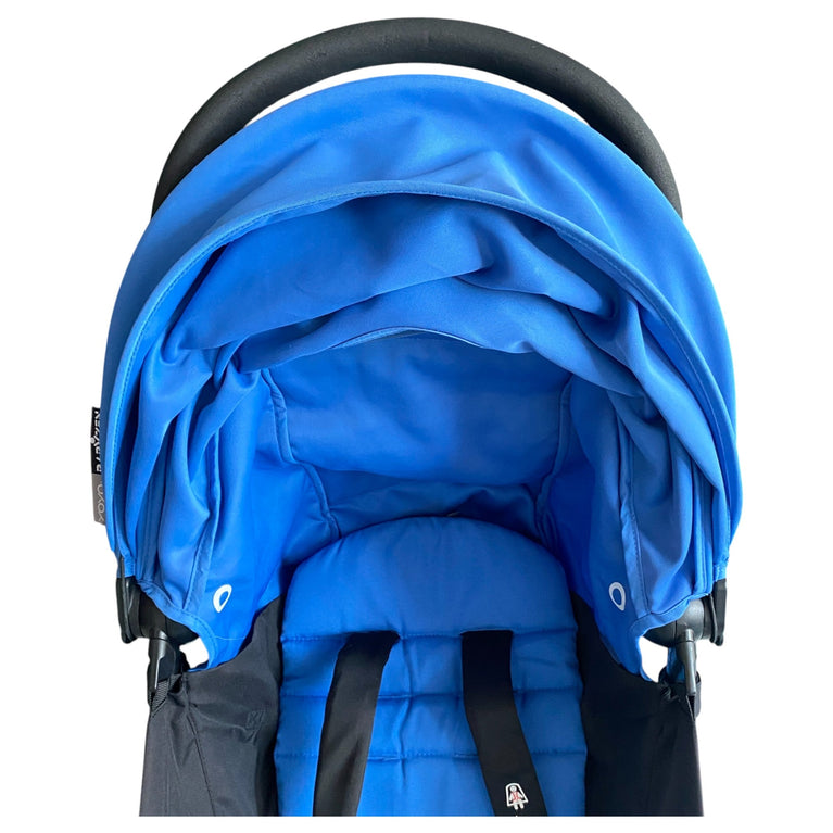 Babyzen YOYO+ Complete Stroller Set With Black Frame & 6m+ Blue Color Pack