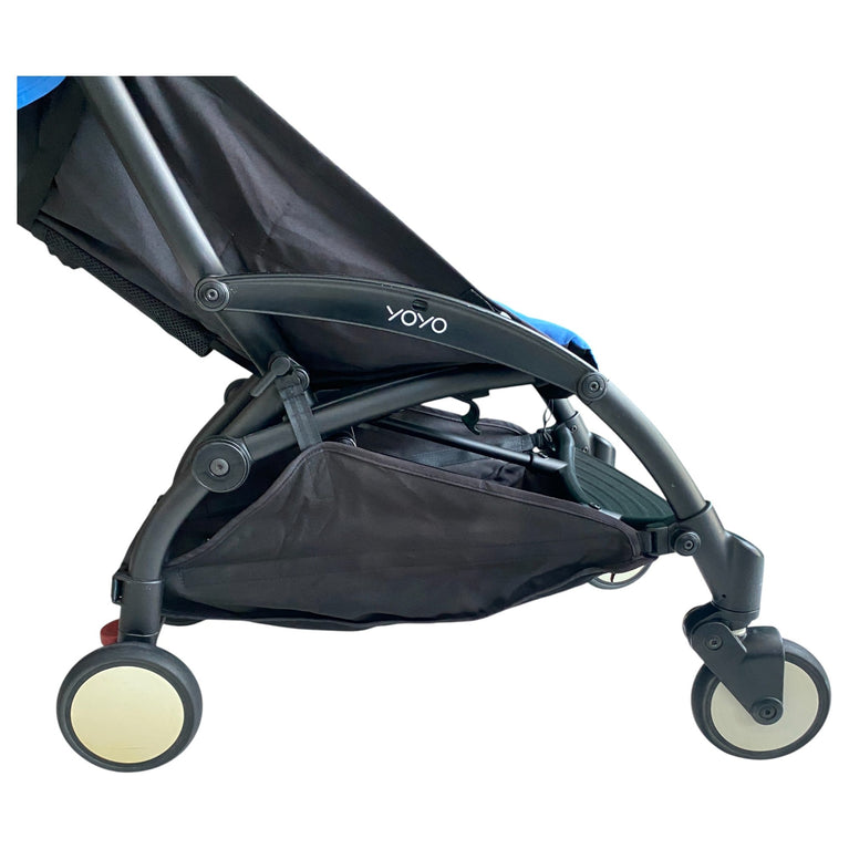 Babyzen YOYO+ Complete Stroller Set With Black Frame & 6m+ Blue Color Pack