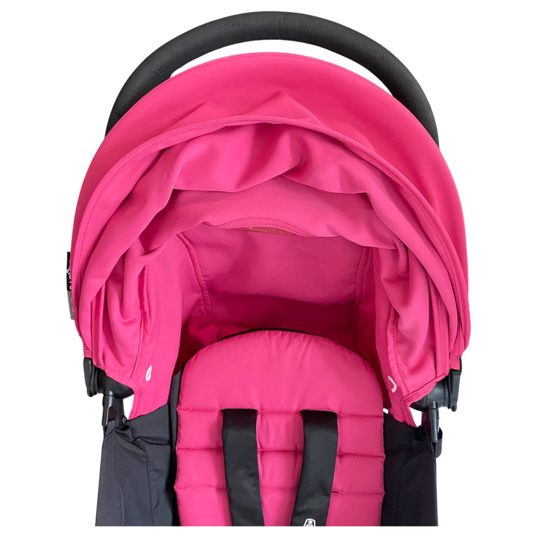 Babyzen YOYO+ Complete Stroller Set With Black Frame & 6m+ Pink Color Pack
