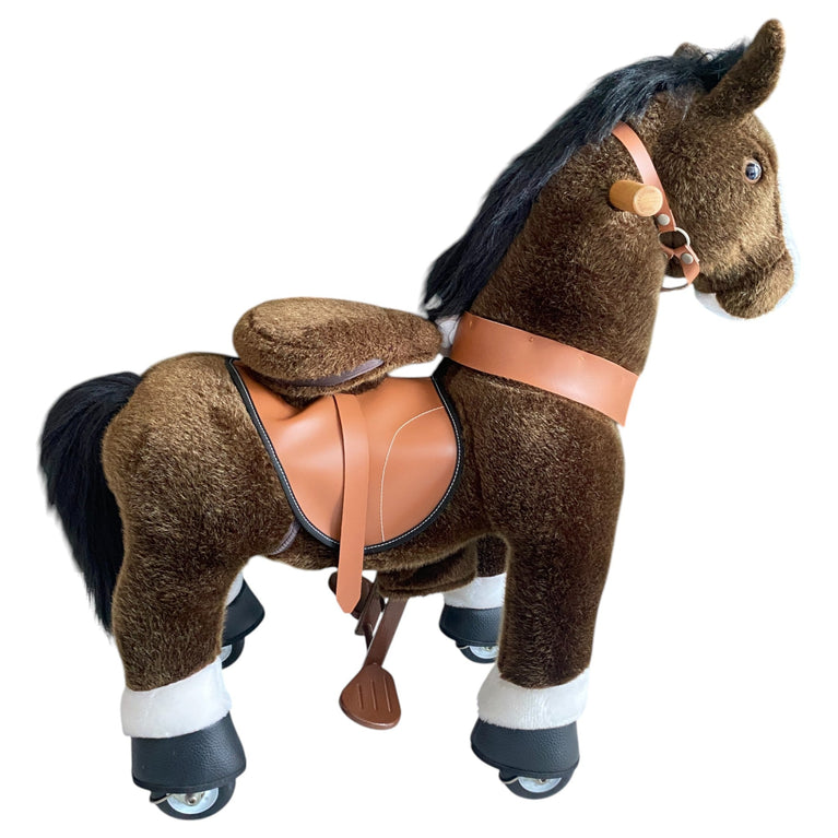 PonyCycle Riding Horse Toy Model U - Chocolate Brown