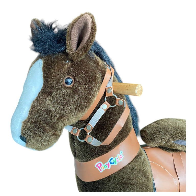 PonyCycle Riding Horse Toy Model U - Chocolate Brown